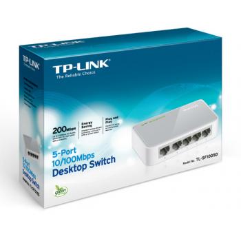 Switch 5 Port 10/100 TP-Link TL-SF1005D Desktop Switch