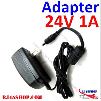 Adapter 24V1A หัวJack 5.5*X2.1-2.5mm For cctv router AcessPoint UBNT POE และอื่นๆ