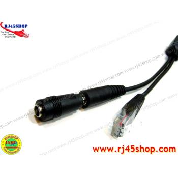 POE INJECTOR & SPLITTER สาย POE connect cable Jack DC 2.5mm. สีดำ รุ่นพิเศษ หัวแจ็คแกนใหญ่ 2.5mm. for Tenda และอื่นๆ