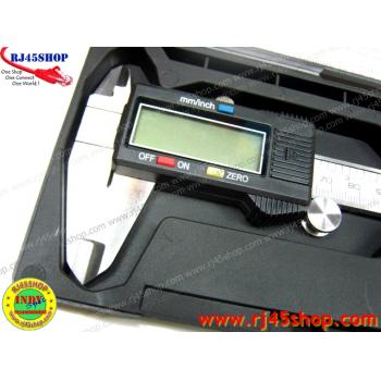 Digital Caliper Stanless #02 เวอร์เนียร์คาลิปเปอร์ดิจิตอล สแตนเลสแท้์ คุณภาพสูง ยาว15cm ละเอียด0.01mm