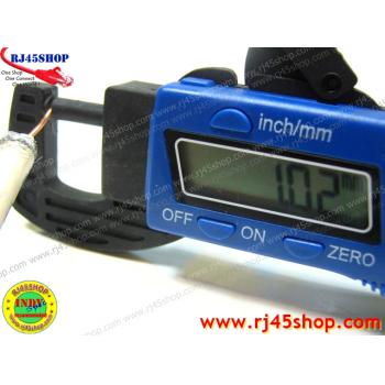 Digital Thickness Gauge (Micrometer) ไมโครมิเตอร์ ชนิด Carbon-fiber วัดสายไฟแจ่มเบย ละเอียด 0.01mm 