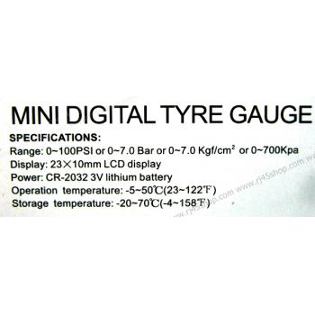 พวงกุญแจวัดลมยาง Mini Digital Tyre Gauge ทนทาน สะดวก แม่นยำ ใช้ได้จริง ไว้ใจได้