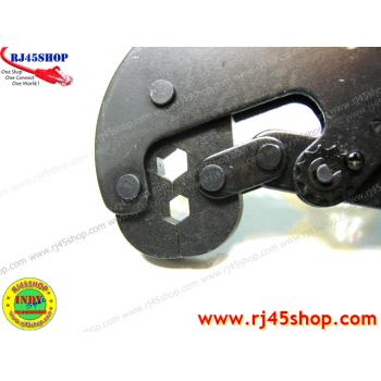 คีมบีบหัวF #02 Coax Crimp Tool  for RG6,RG11 [F] คีมย้ำหัวแบบบีบ ใหญ่ ยาว หนา หนัก ทน Heavy-Duty!