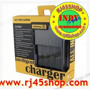 nitecore intelligent i2 , i4 เครื่องชาร์จอัจฉริยะ ครอบจัักรวาล ชาร์จ aa ยัน 18650 ของแท้พร้อมสายชาร์จรถ