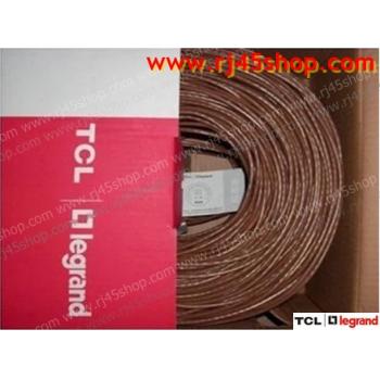 สายแลน TCL Cat5e สายสีน้ำตาลเข้ม ทองแดงชนิด OFC 0.45/0.5mm2 กล่อง300เมตร TCL Cat5e OFC Brown Bx300M