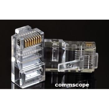 หัวแลน RJ45 for Cat5e Commscope แพ็ค100 ตัว สินค้าระดับองค์กรจากออสเตเรีย