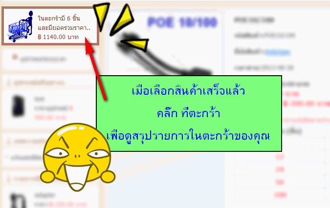 เข้าไปดูสรุปในตะกร้าสินค้า